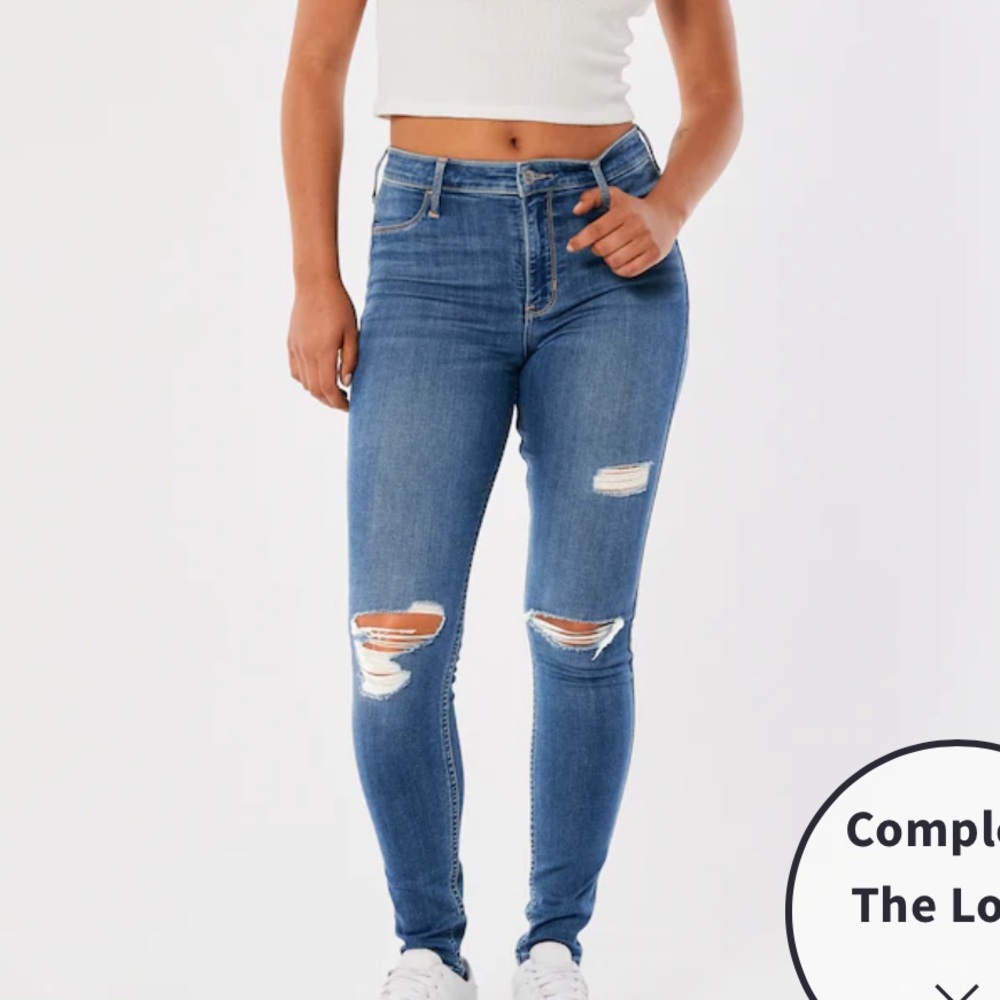 Hollister high rise jean leggings - Picture 2 of 3